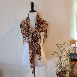 Bossani Cheetah Print Scarf